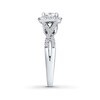 Thumbnail Image 2 of Previously Owned THE LEO Diamond Engagement Ring 1-1/4 ct tw Radiant & Round-cut 14K White Gold