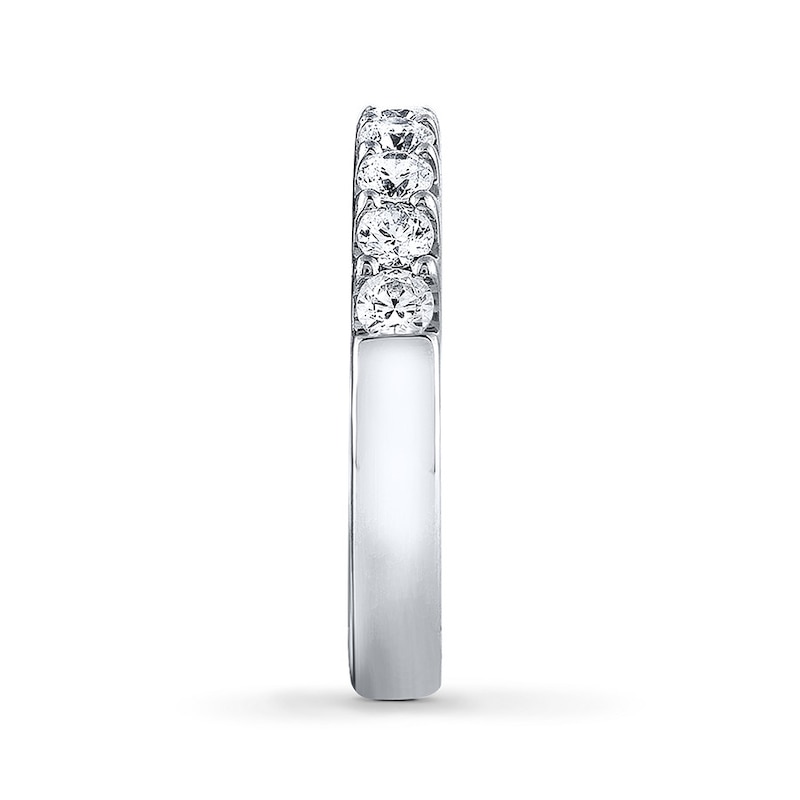 Main Image 3 of Previously Owned THE LEO Wedding Band 7/8 ct tw Round-cut Diamonds Platinum