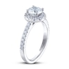 Thumbnail Image 1 of Previously Owned THE LEO Ideal Cut Diamond Engagement Ring 1-1/3 ct tw Round-cut 14K White Gold