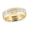 Thumbnail Image 1 of Previously Owned Men's THE LEO Diamond Wedding Band 1 ct tw Round-cut 14K Yellow Gold