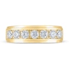 Thumbnail Image 3 of Previously Owned Men's THE LEO Diamond Wedding Band 1 ct tw Round-cut 14K Yellow Gold