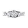 Thumbnail Image 3 of Previously Owned THE LEO Diamond Three-Stone Engagement Ring 1 ct tw Round-cut 14K White Gold