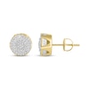 Thumbnail Image 2 of Previously Owned Men's Round-cut Diamond Earrings 1/4 ct tw 10K Yellow Gold