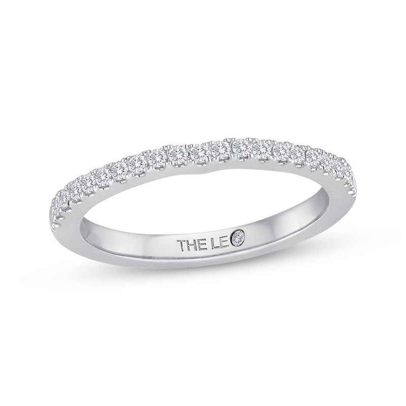 Main Image 1 of Previously Owned THE LEO Diamond Wedding Band 1/5 ct tw Round-cut 14K White Gold