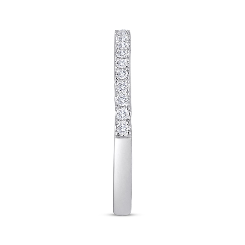 Main Image 2 of Previously Owned THE LEO Diamond Wedding Band 1/5 ct tw Round-cut 14K White Gold