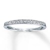 Thumbnail Image 1 of Previously Owned Diamond Anniversary Band 1/8 ct tw 14K White Gold Size 3.75