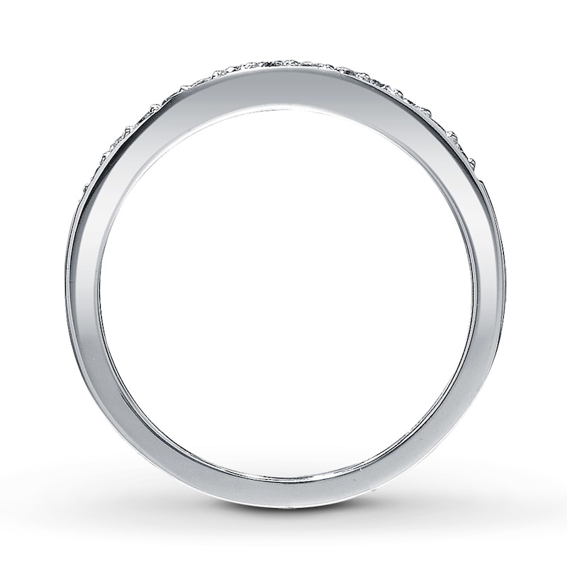 Main Image 2 of Previously Owned Diamond Anniversary Band 1/8 ct tw 14K White Gold Size 3.75