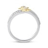 Thumbnail Image 2 of Previously Owned Diamond Star Ring 1/3 ct tw Round-cut Sterling Silver/10K Yellow Gold Size 10