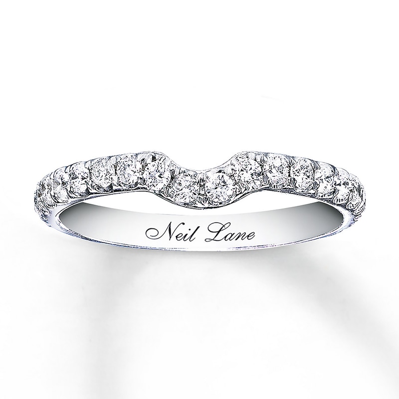 Main Image 1 of Previously Owned Neil Lane Diamond Wedding Band 3/8 ct tw 14K White Gold - Size 4