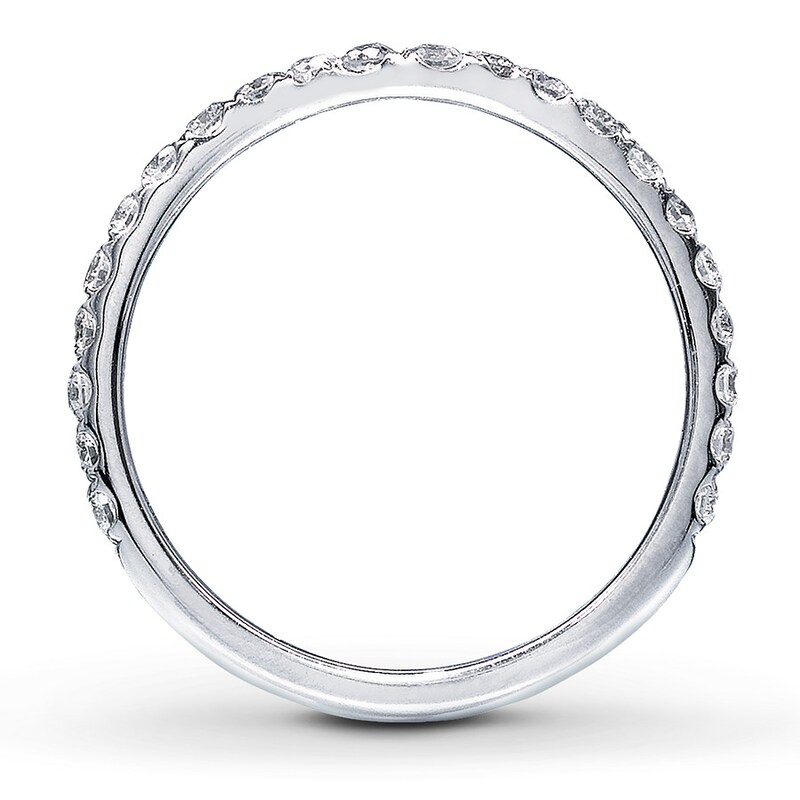 Main Image 2 of Previously Owned Neil Lane Diamond Wedding Band 3/8 ct tw 14K White Gold - Size 4