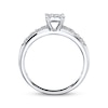 Thumbnail Image 3 of Previously Owned Multi-Diamond Engagement Ring 1/4 ct tw Round-cut 10K White Gold Size 4.75