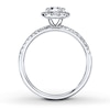 Thumbnail Image 1 of Previously Owned Diamond Engagement Ring 7/8 ct tw Round-cut 14K White Gold - Size 3.5