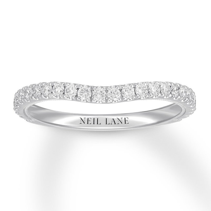 Main Image 1 of Previously Owned Neil Lane Diamond Wedding Band 3/8 ct tw 14K White Gold - Size 4.25