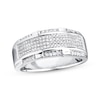Thumbnail Image 0 of Previously Owned Men's Band 1/2 ct tw Diamonds 10K White Gold - Size 8