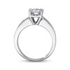 Thumbnail Image 3 of Previously Owned Diamond Engagement Ring 1-1/4 ct tw Princess & Round-cut 14K White Gold - Size 4.75