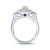 Thumbnail Image 3 of Previously Owned Diamond & Sapphire Ring 1-1/6 ct tw 14K White Gold Size 9.25