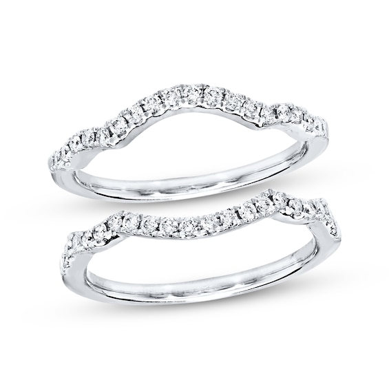 Previously Owned Diamond Wedding Bands 3/8 ct tw Round-cut 14K White Gold Size 11
