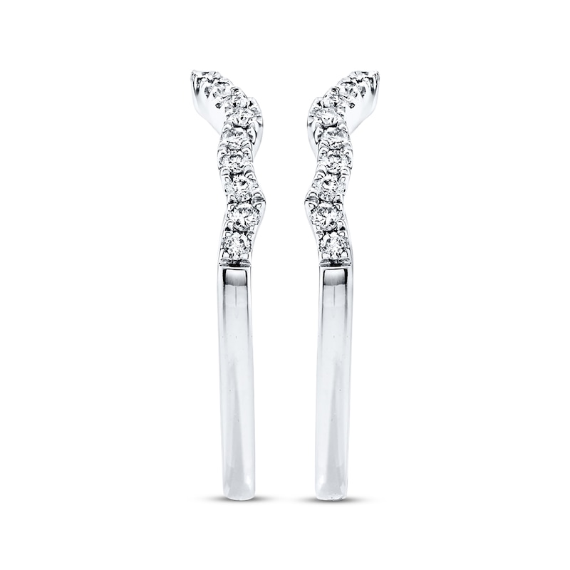 Main Image 2 of Previously Owned Diamond Wedding Bands 3/8 ct tw Round-cut 14K White Gold Size 11