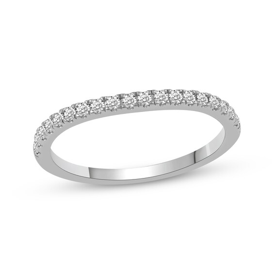 Previously Owned Diamond Wedding Band 1/4 ct tw Round-cut 14K White Gold
