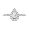 Thumbnail Image 2 of Previously Owned Neil Lane Diamond Engagement Ring 1 ct tw Pear & Round 14K White Gold - Size 4.5