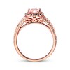 Thumbnail Image 3 of Previously Owned Morganite Engagement Ring 3/8 ct tw Diamonds 14K Rose Gold - Size 4.5