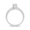 Thumbnail Image 3 of Previously Owned THE LEO Diamond Engagement Ring 3/4 ct tw Princess & Round-cut 14K White Gold Size 4