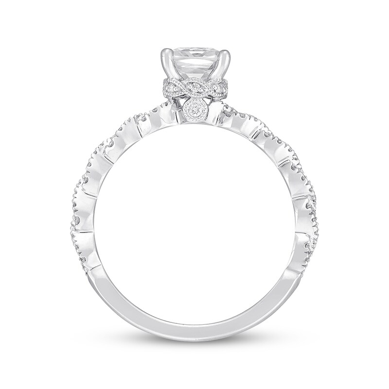 Main Image 2 of Previously Owned Neil Lane Premiere Cushion-cut Diamond Engagement Ring 1-1/5 ct tw 14K White Gold - Size 4.5
