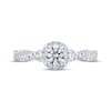 Thumbnail Image 3 of Previously Owned THE LEO Ideal Cut Diamond Engagement Ring 3/4 ct tw Round-cut 14K White Gold Size 4.75