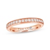 Thumbnail Image 1 of Previously Owned THE LEO Diamond Wedding Band 1/4 ct tw Round-cut 14K Rose Gold Size 10