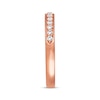Thumbnail Image 2 of Previously Owned THE LEO Diamond Wedding Band 1/4 ct tw Round-cut 14K Rose Gold Size 10