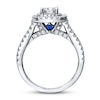 Thumbnail Image 2 of Previously Owned Engagement Ring 1-1/2 ct tw Princess & Round-cut Diamonds 14K White Gold Size 4.5
