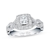 Thumbnail Image 1 of Previously Owned Neil Lane Diamond Engagement Ring 1 ct tw Princess & Round-cut 14K White Gold - Size 4.75