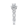 Thumbnail Image 2 of Previously Owned Neil Lane Diamond Engagement Ring 1 ct tw Princess & Round-cut 14K White Gold - Size 4.75