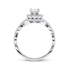 Thumbnail Image 3 of Previously Owned Neil Lane Diamond Engagement Ring 1 ct tw Princess & Round-cut 14K White Gold - Size 4.75