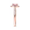 Thumbnail Image 2 of Previously Owned Morganite Engagement Ring 1/4 ct tw Diamonds 14K Rose Gold - Size 10