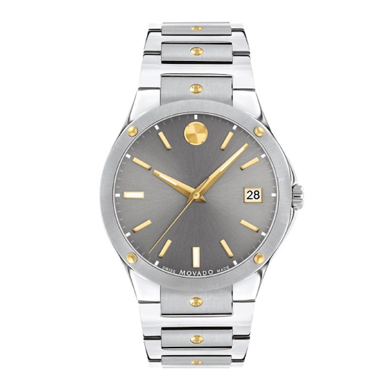 Previously Owned Movado S.E. Stainless Steel Two-Tone Men's Watch 607514