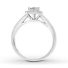 Thumbnail Image 1 of Previously Owned Diamond Engagement Ring 1-3/8 ct tw Princess/Round 14K Gold