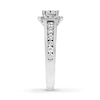 Thumbnail Image 2 of Previously Owned Diamond Engagement Ring 1-3/8 ct tw Princess/Round 14K Gold