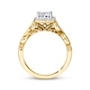 Thumbnail Image 3 of Previously Owned Diamond Engagement Ring 5/8 cttw Princess/Round 14K Yellow Gold