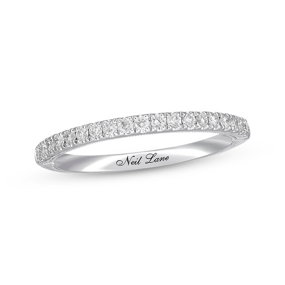 Previously Owned Neil Lane Diamond Wedding Band 1/4 ct tw Round-cut 14K White Gold