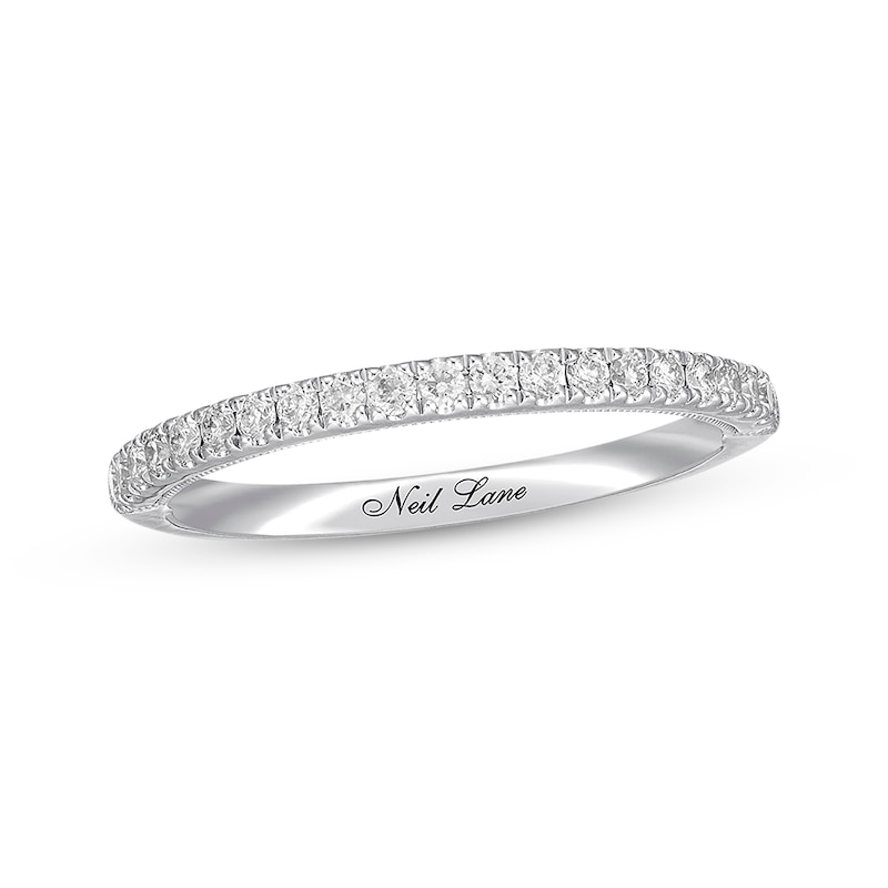 Main Image 1 of Previously Owned Neil Lane Diamond Wedding Band 1/4 ct tw Round-cut 14K White Gold