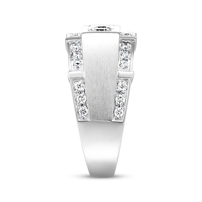 Previously Owned Men's Wedding Band 1 ct tw Diamonds 14K White Gold