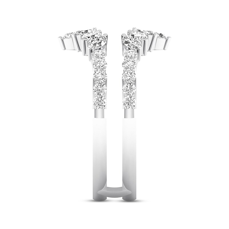 Main Image 3 of Previously Owned Diamond Enhancer Ring 3/4 ct tw Marquise & Round-cut 14K White Gold