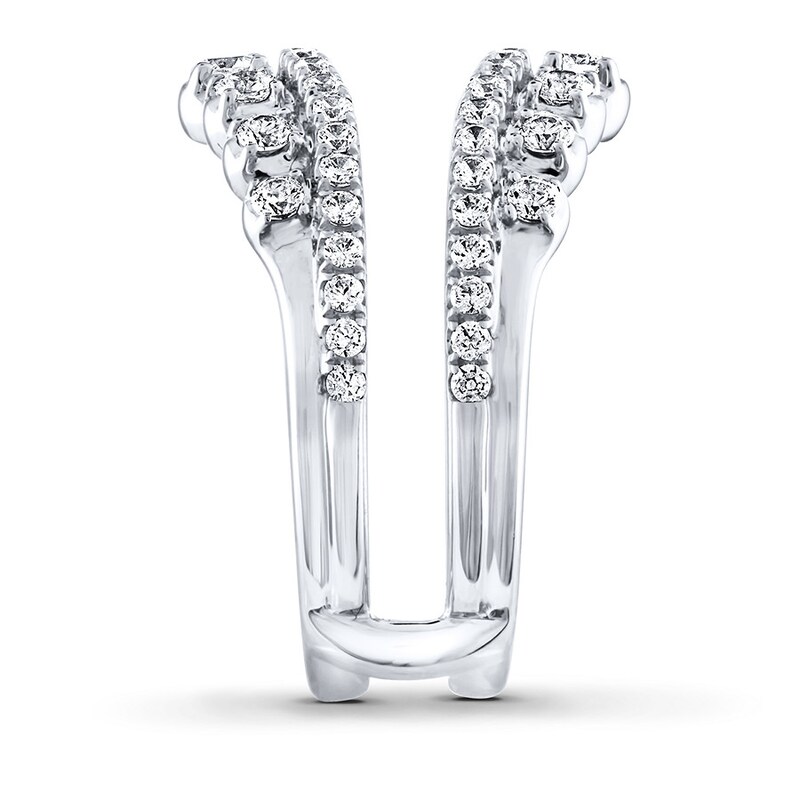Previously Owned THE LEO Diamond Enhancer Ring 1 ct tw Round-cut 14K White Gold