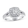 Thumbnail Image 0 of Previously Owned THE LEO Diamond Engagement Ring 1 ct tw Round-cut 14K White Gold