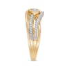 Thumbnail Image 1 of Previously Owned Interwoven Diamond Ring 1/5 ct tw Round-cut 10K Yellow Gold