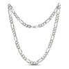 Thumbnail Image 2 of Previously Owned Figaro Chain Necklace Solid Sterling Silver 24&quot;