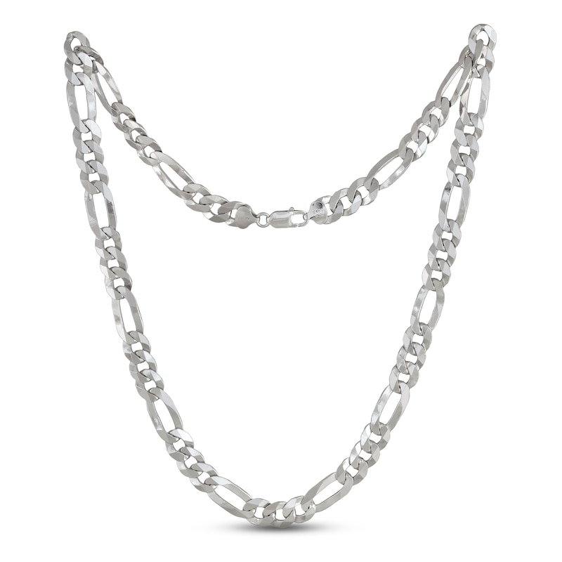 Main Image 2 of Previously Owned Figaro Chain Necklace Solid Sterling Silver 24&quot;