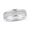 Thumbnail Image 0 of Previously Owned Men's Diamond Wedding Band 1 ct tw Round-cut 10K White Gold