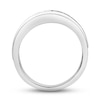 Thumbnail Image 2 of Previously Owned Men's Diamond Wedding Band 1 ct tw Round-cut 10K White Gold